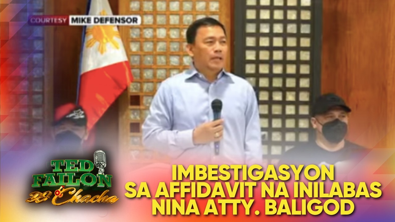 Affidavit ng 18 dati umanong sundalo, iniimbestigahan ng NBI | Ted Failon & DJ Chacha