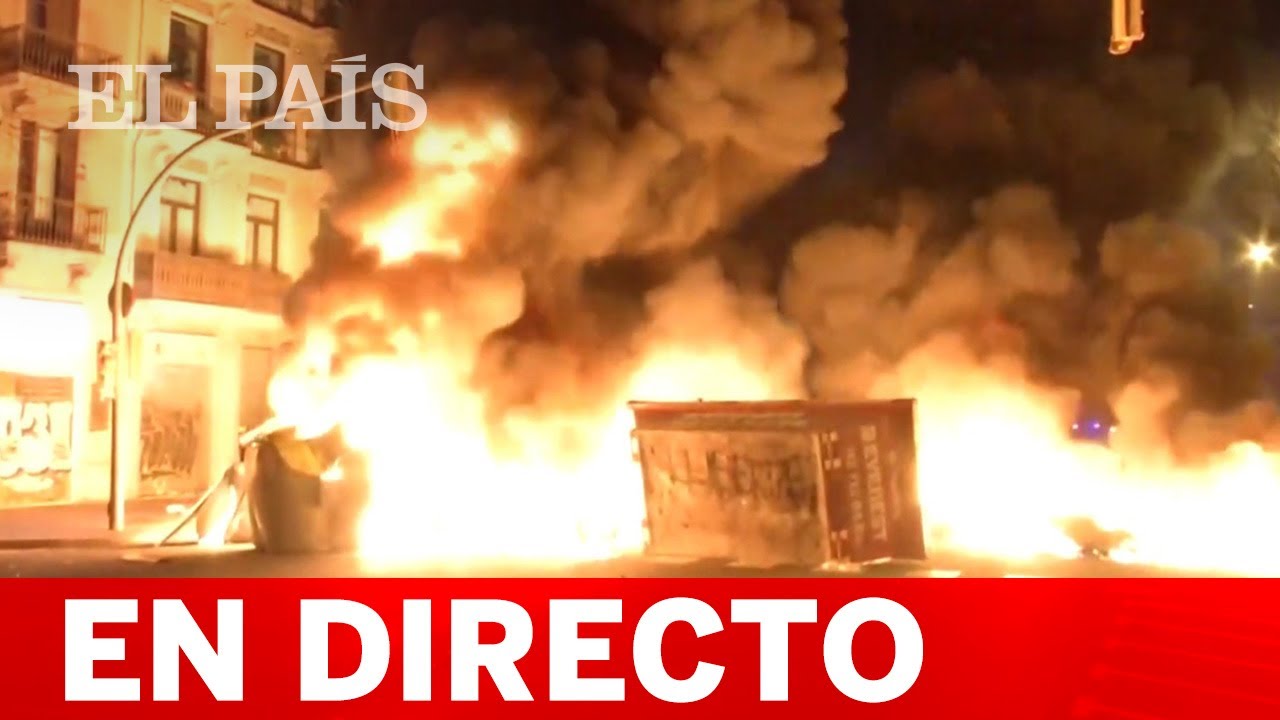DIRECTO | Tercera noche de altercados en BARCELONA durante la protesta por PABLO HASÉL