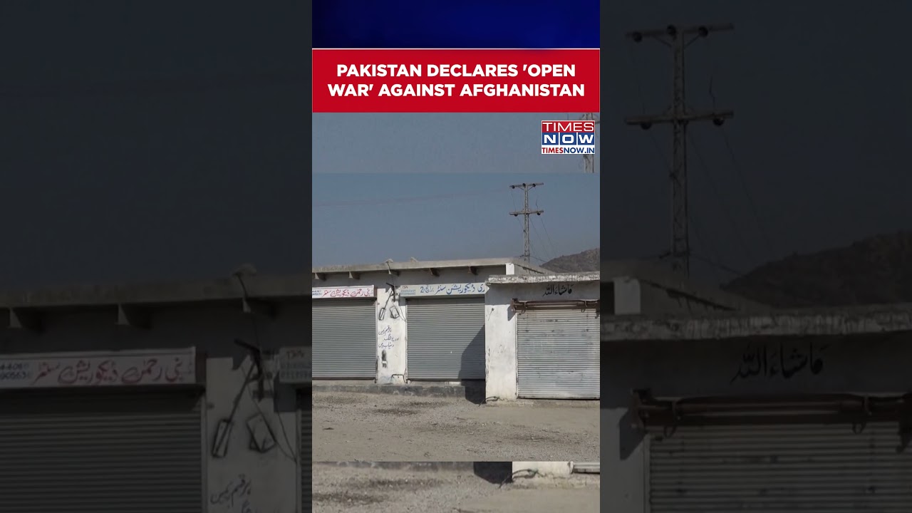 Pakistan Declares &lsquo;Open War&rsquo; With Afghanistan After Clashes | Pakistan Vs Afghanistan #shorts