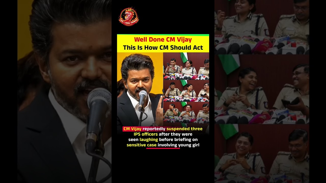Well Done CM Vijay This Is How CM Should Act. #thalapathy #viral #tamilnadu