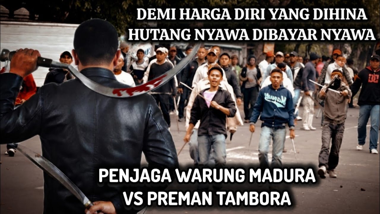 AMARAH PENDI PENJAGA WARUNG MADURA MENEWASKAN BANYAK PREMAN TAMBORA YANG MEMBUNUH SODARANYA 