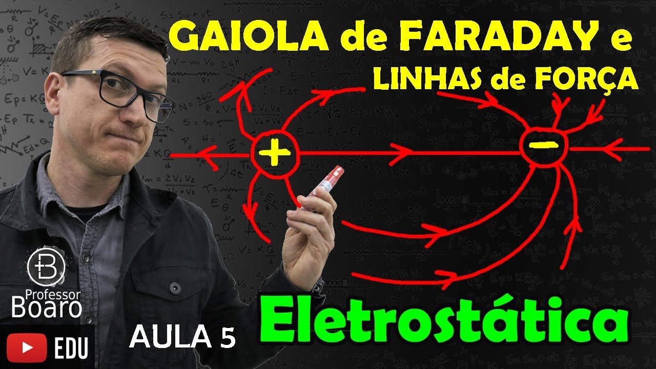 GAIOLA de FARADAY e LINHAS de FORÇA - ELETROSTÁTICA (TEORIA + EXERCÍCIOS) - AULA 5