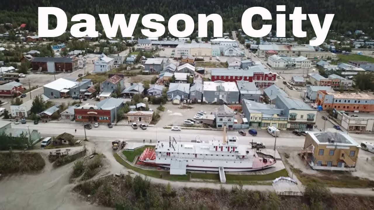 Drone Dawson City, Canada | Yukon | Yukon River