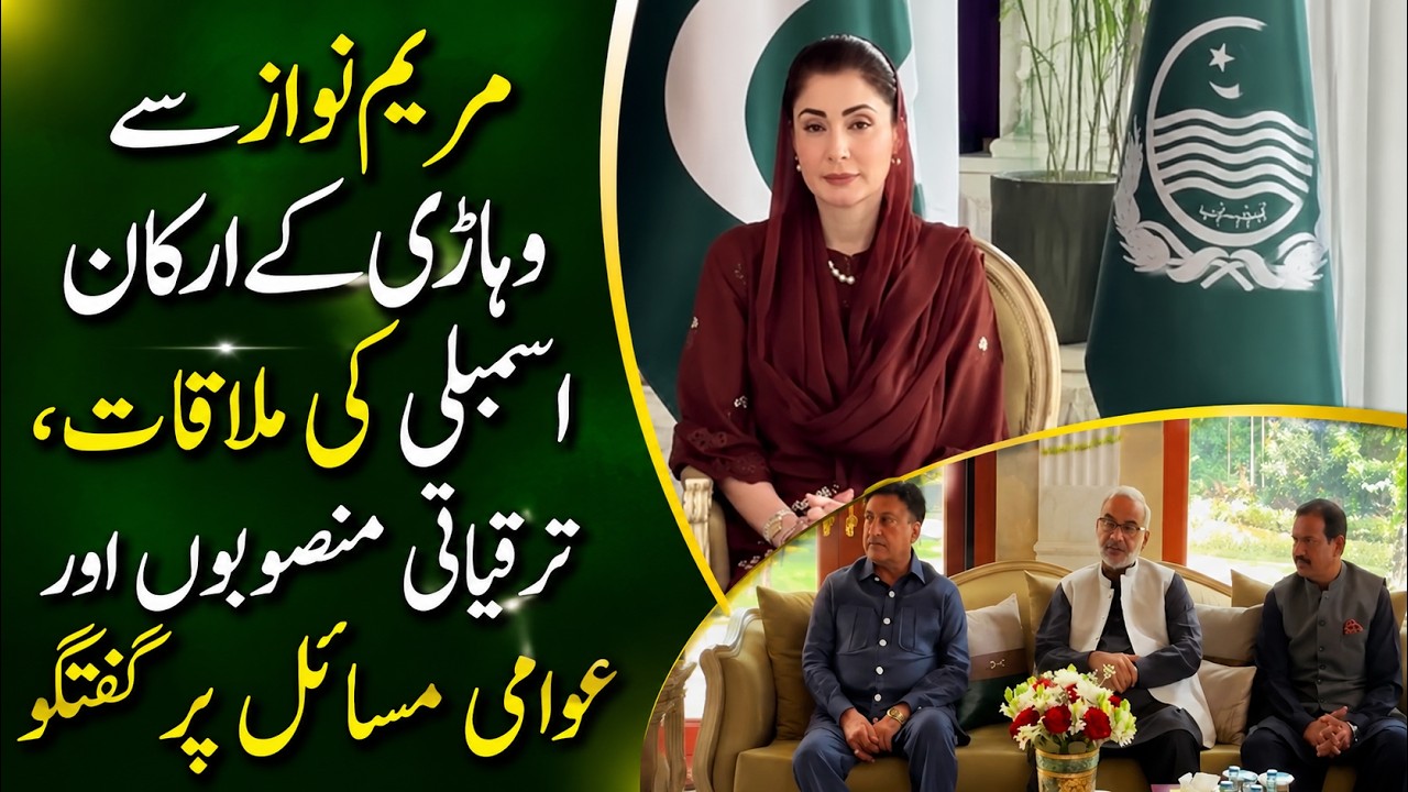 Maryam Nawaz Meets Vehari Lawmakers | Development Projects & Public Issues Discussed