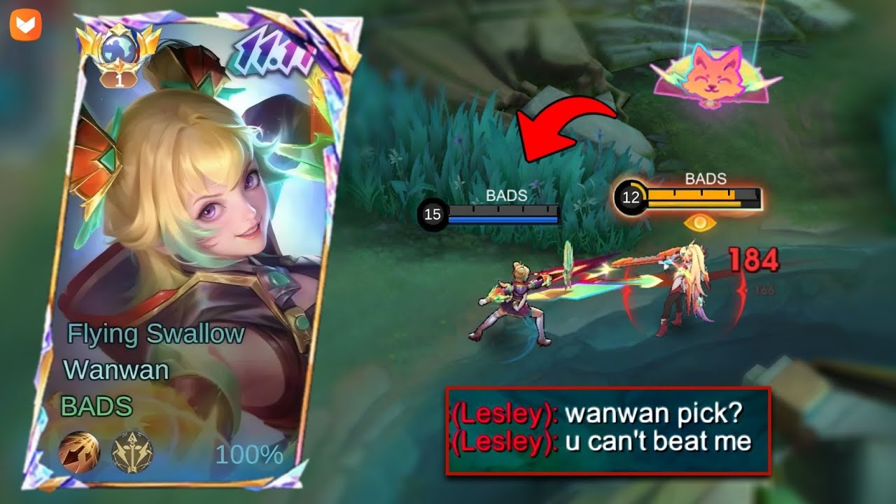 GLOBAL WANWAN DESTROY TRASHTALKER ONE HITTER LESLEY!! (intense game?)