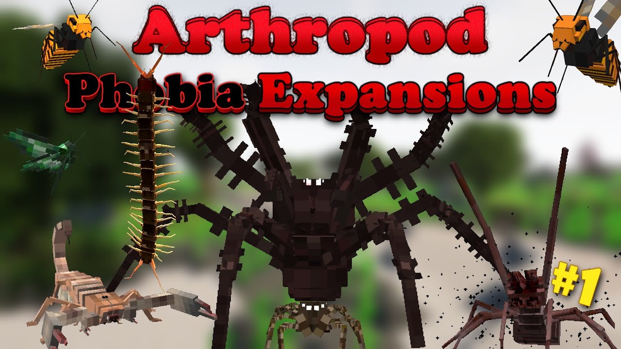 Arthropod Phobia Expansions 1.20.1 #1 | Обзор Мода | Куча Ползучих Тварей!