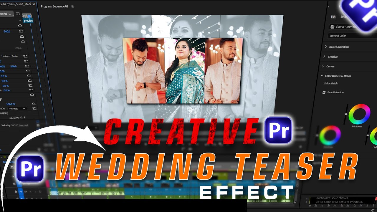 Create Most Trending Effect in Premiere Pro | Use wedding Teaser / tralier | Wedding Teaser Editing