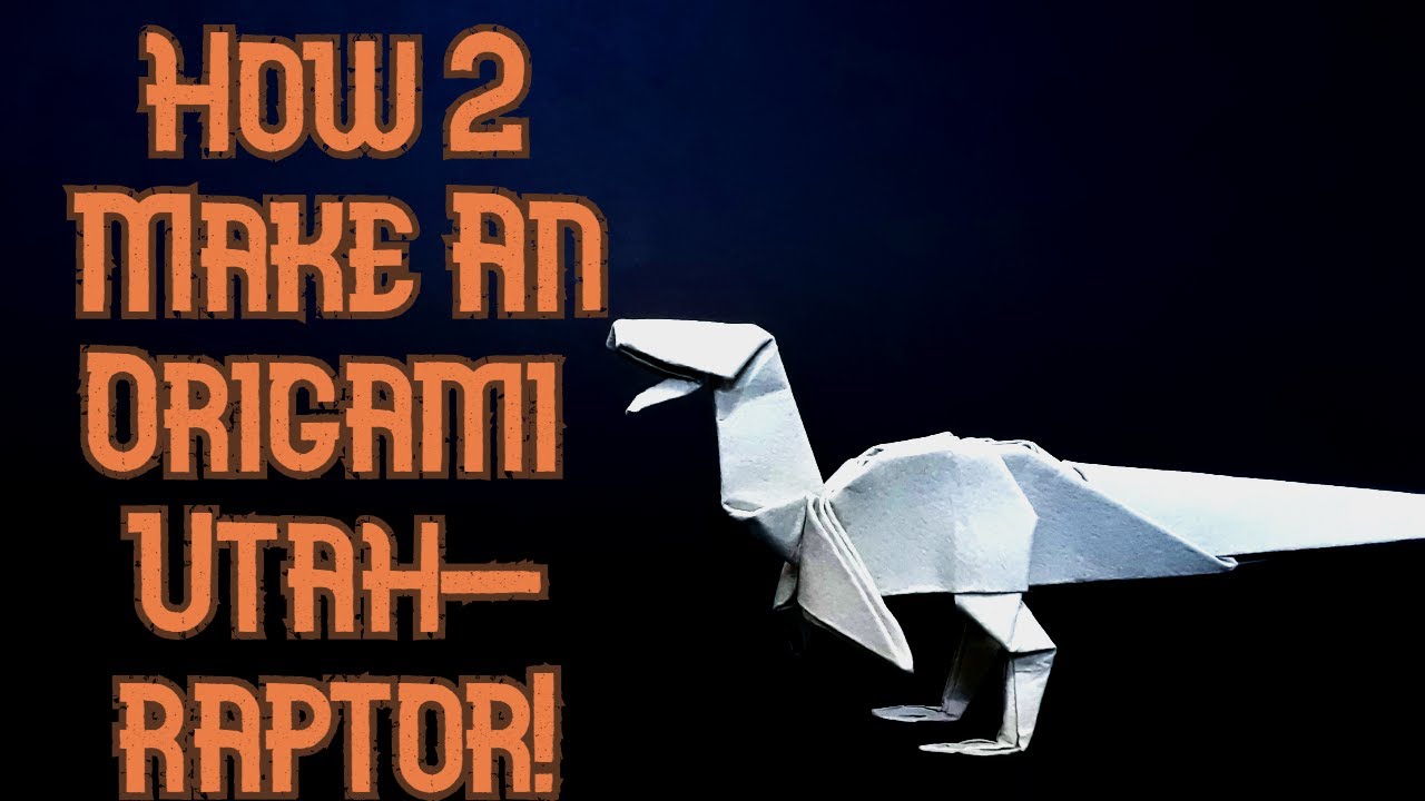 How to Make An Origami Utah Raptor! | (Original Design!)