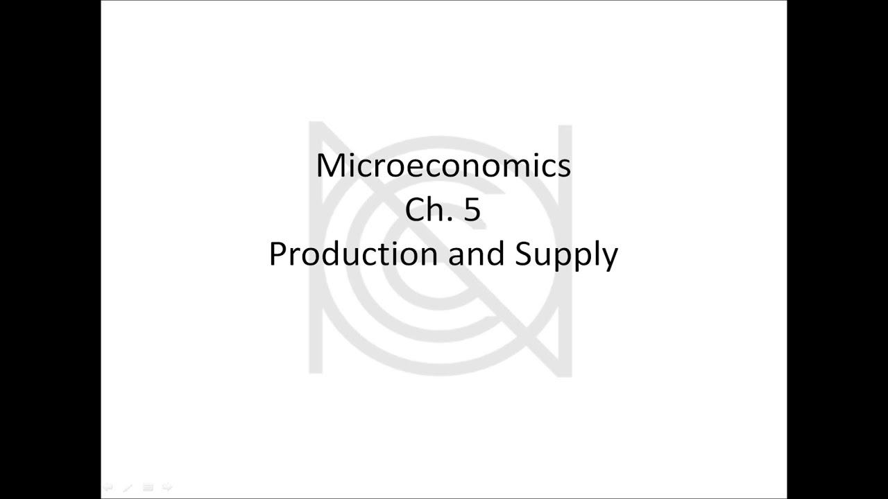 Microeconomics Ch. 5 Production and Supply