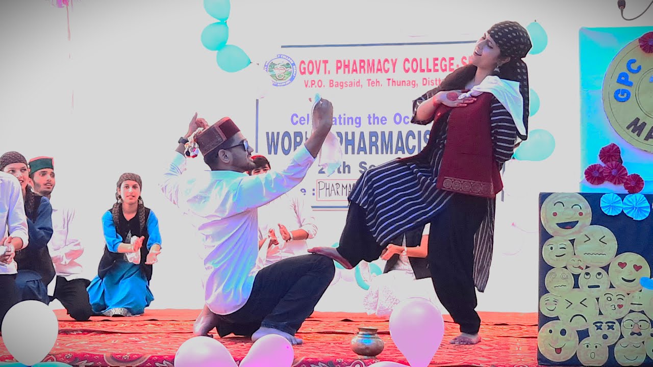 ये लगी नाटी Pahari Saraji Nati @Govt Pharmacy College Seraj, Bagsiad Mandi H.P