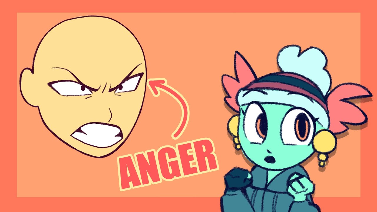 How to draw an ANGRY expression!