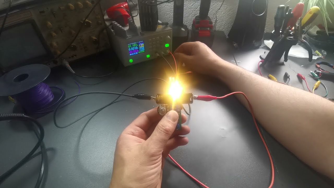 Joule Thief mit Ferrit Ring nach A4F Wicklung Update 9