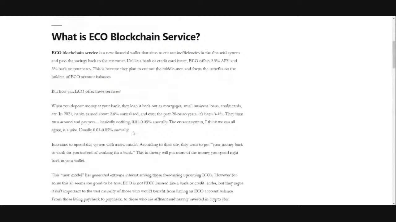 ECO: From Old Money to Smart Money &ndash; Upcoming ICO