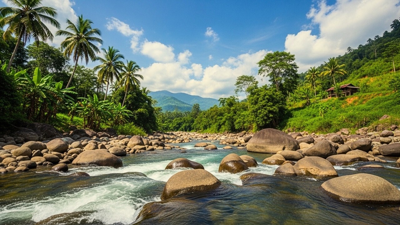 Sleep Instantly with Peaceful River Ambience 💧 Nature Sounds