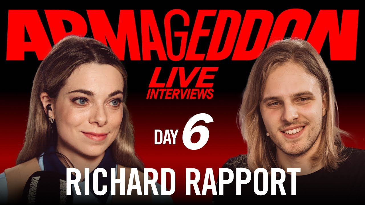 🏅Grandmaster Richard Rapport: I play chess for a living! Exit Interview at the Armageddon Series