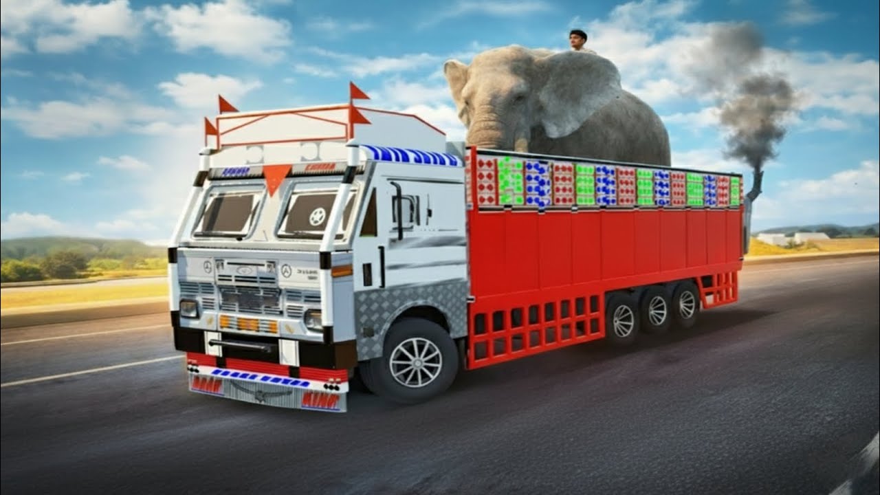 Truck me हाथी ko load karke जंगल में छोड़ ne Jana hai india vehicles simulator 3d 