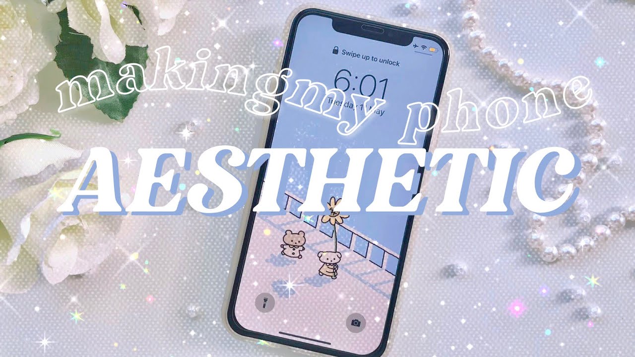 making my iphone x aesthetic!🦋| ios 14, widgets, wallpaper