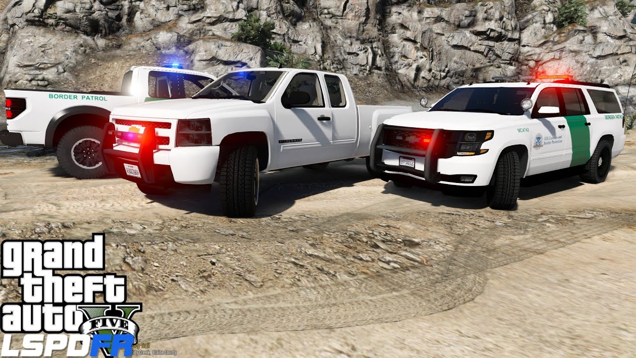 GTA 5 LSPDFR Police Mod 135 | Unmarked Silverado | U.S. Border Patrol | Catching Drug Runners