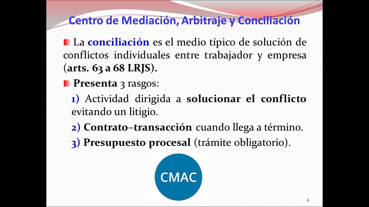 10.  El acto de conciliación (CMAC).  Actuaciones preprocesales (19')