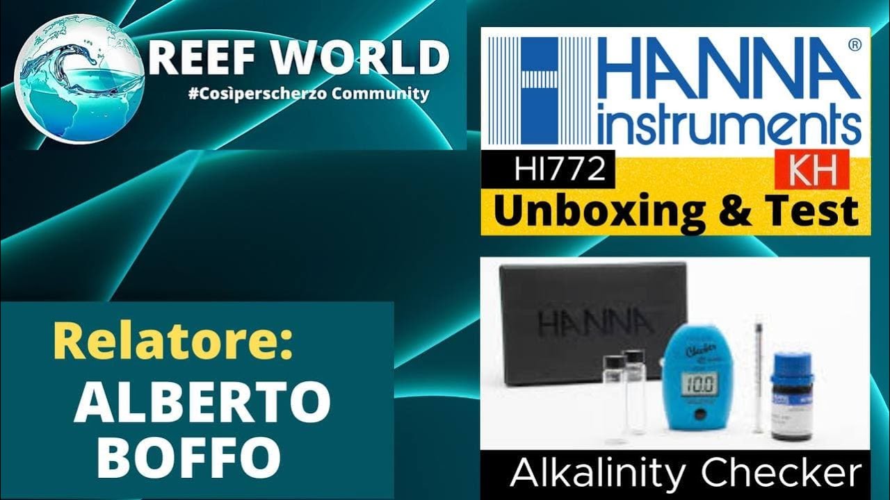 Esecuzione test kh HI772 Hanna Instruments di Alberto Boffo - Reef World