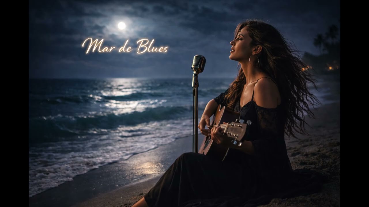 Relaxing Blues by the Ocean 🌊 Mar de Blues | 1 Hour Blues Guitar