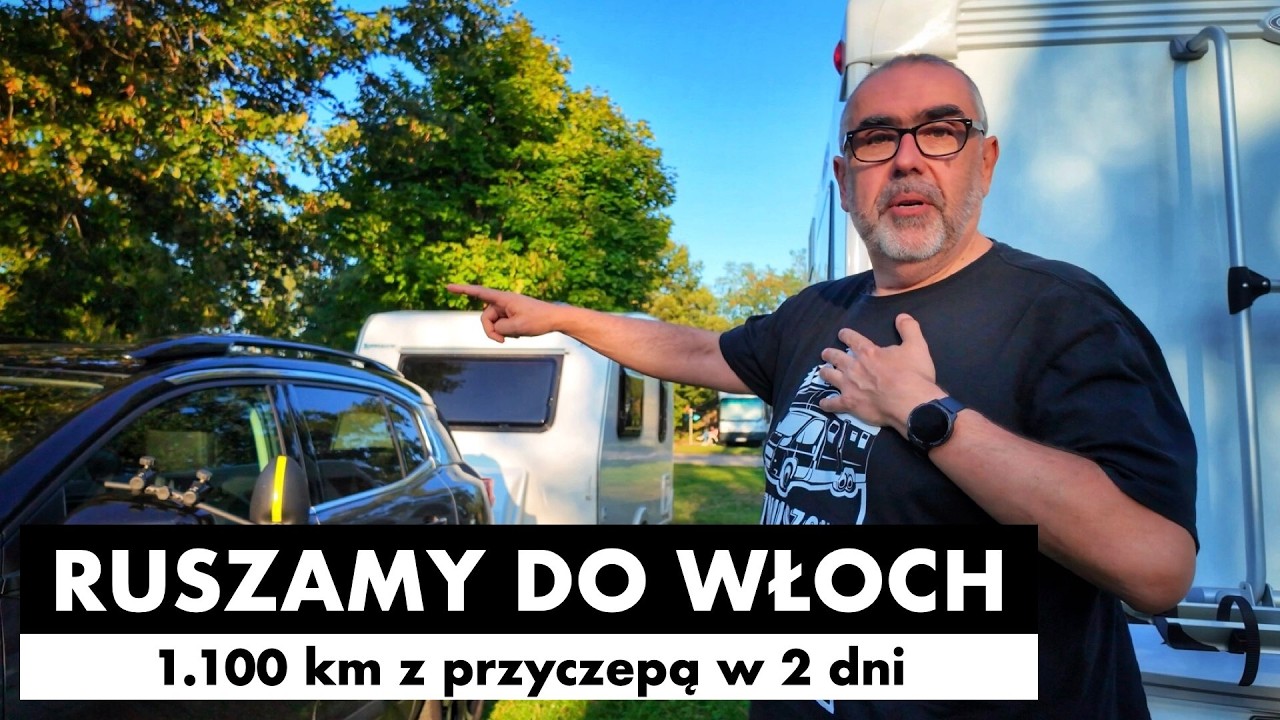 #139 🇵🇱 🇨🇿 🇦🇹 🇮🇹 Ruszamy do Włoch - 1.100 km z przyczepą w 2 dni | Z Niewiadówką przez 3 granice!