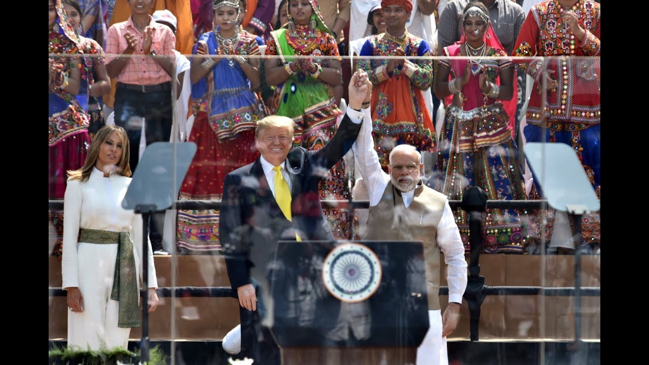 #NamasteTrump community program in Ahmedabad, Gujarat.