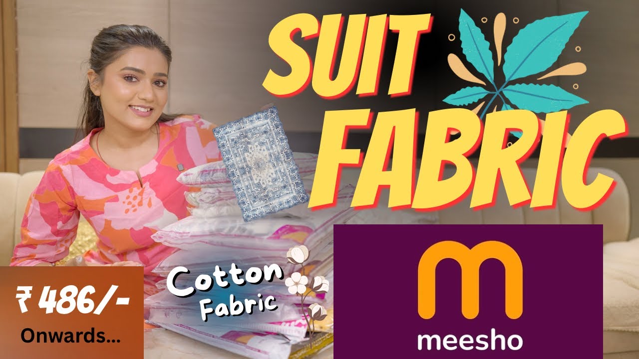 On your demand *Suit fabric* from MEESHO | Cotton fabric | Fancy suits | Honest Review | gimaashi