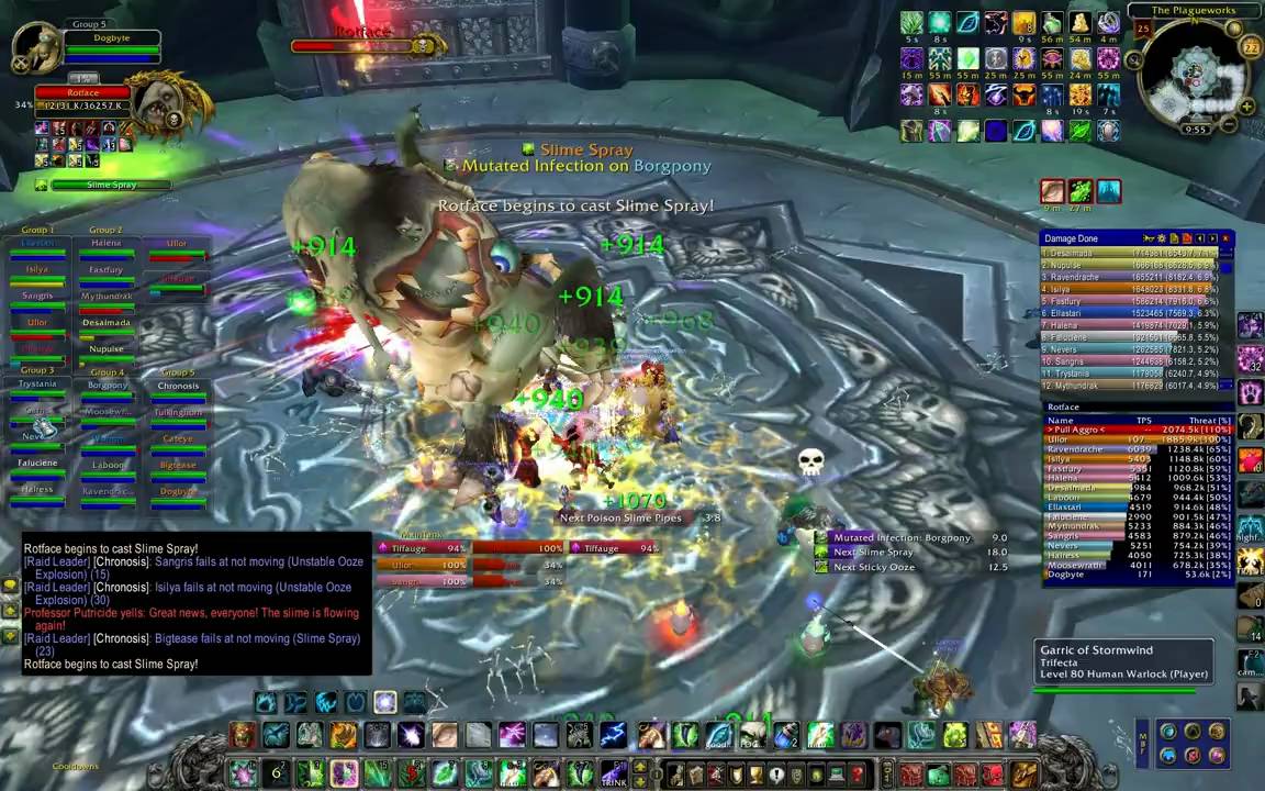 Rotface - 25 man (resto druid PoV)