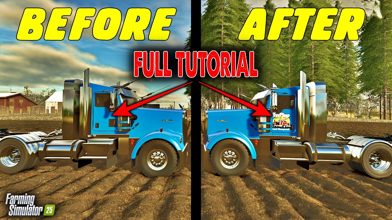 Как профессионально добавлять логотипы на технику | Farming Simulator 25