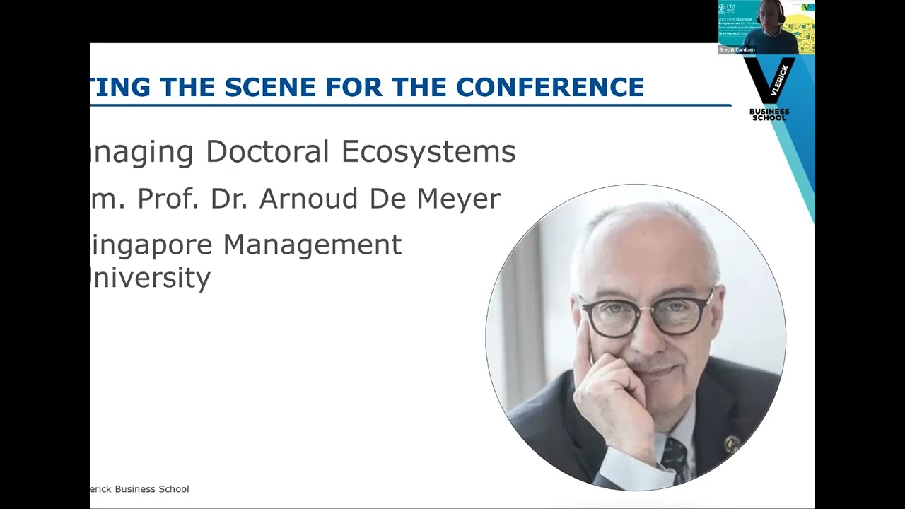 EFMD Doctoral Community Webinar - Doctoral ecosystems: what do we mean by that?