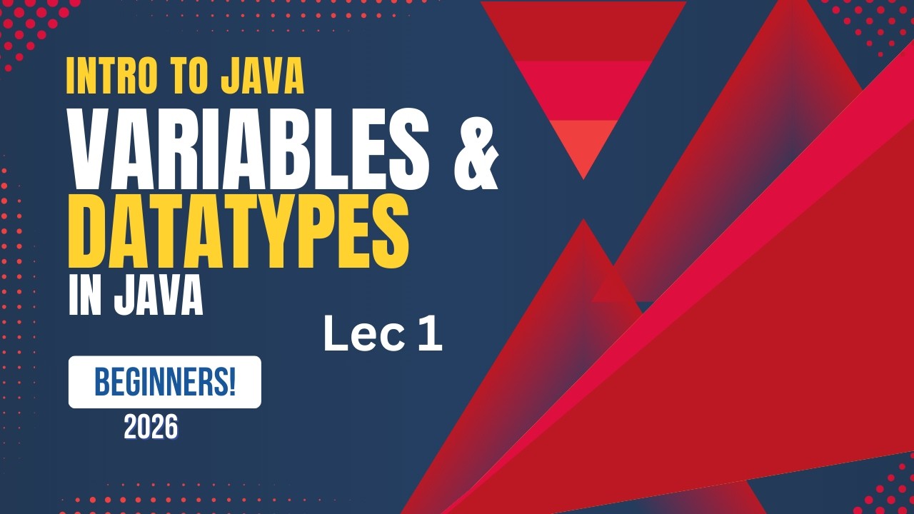 Java Tutorial for Beginners in Urdu/Hindi | Introduction, Variables & Data Types | Lecture 1