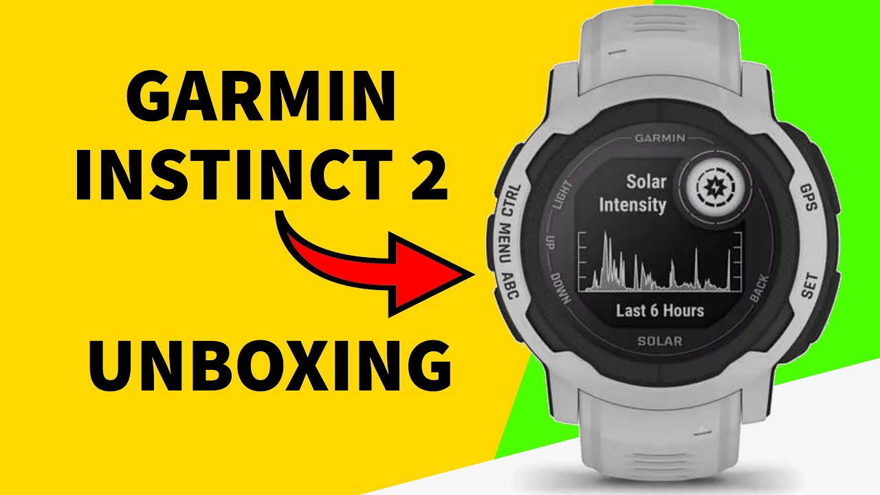 Garmin Instinct 2 Solar Mist Gray Unboxing 4K (010-02627-01)
