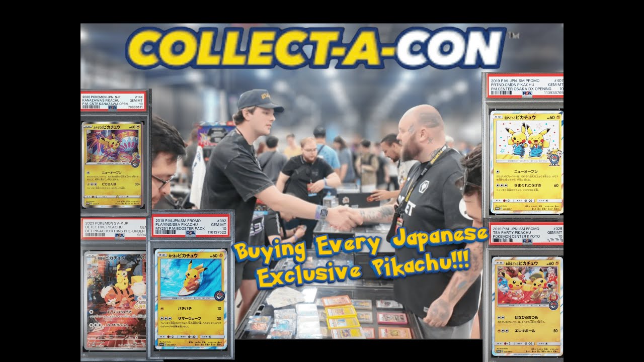 Buying Every Japanese Exclusive Pikachus ⚡️🔥 @ New Jersey Collect-A-Con | Pokemon Vendor Pov