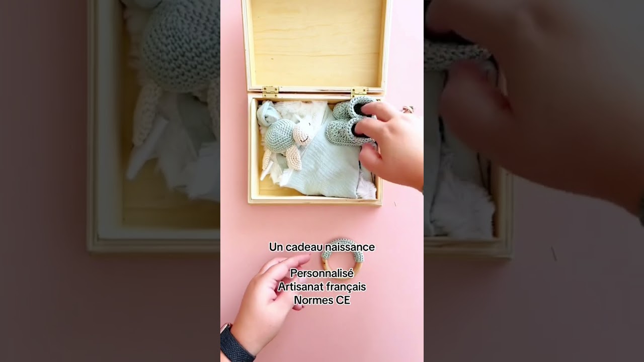 Coffret prestige #cadeaunaissance #doudou #doudoucrochet