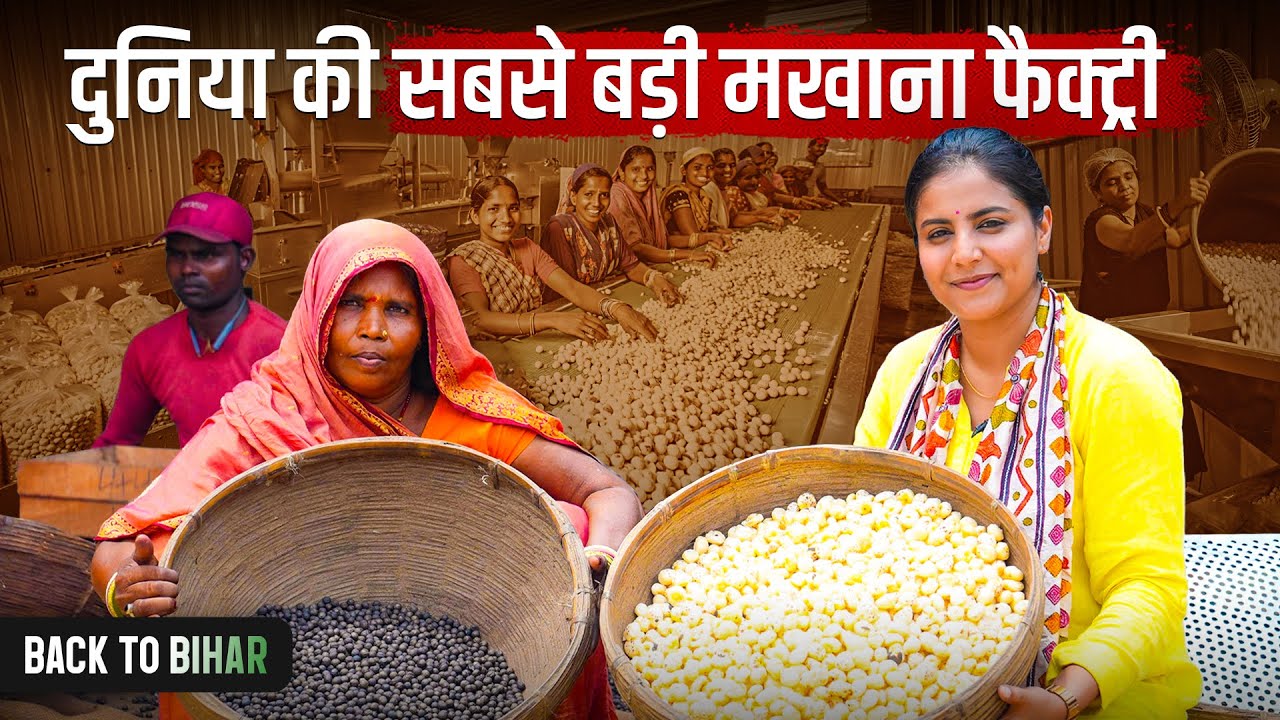 Inside The World's Biggest Makhana Factory ft. Medha | Back To Bihar | Jist