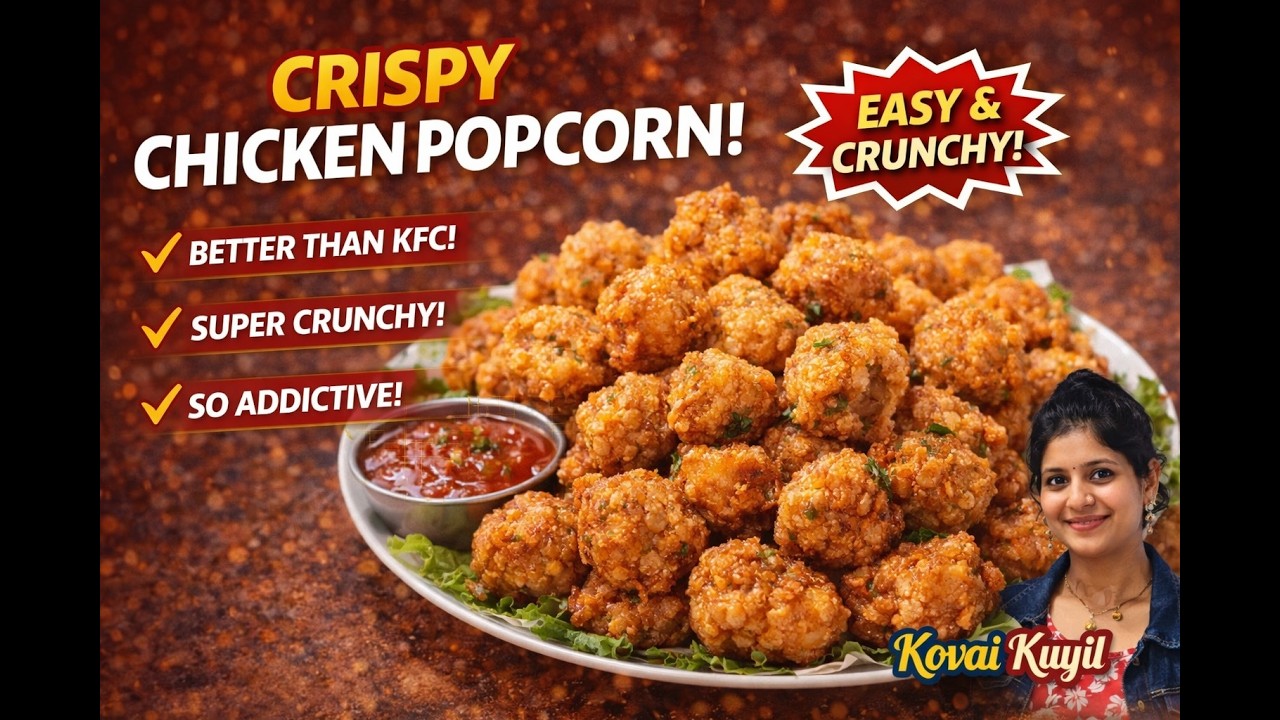 Crispy Chicken Popcorn Recipe | Better Than KFC! Easy & Super Crunchy Snack #chickenrecipe #kfc