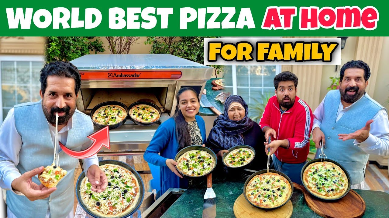 WORLD BEST PIZZA 🍕 At Home! 😍 | Surprise Party For Family! 🥳 | BaBa Food RRC Vlogs