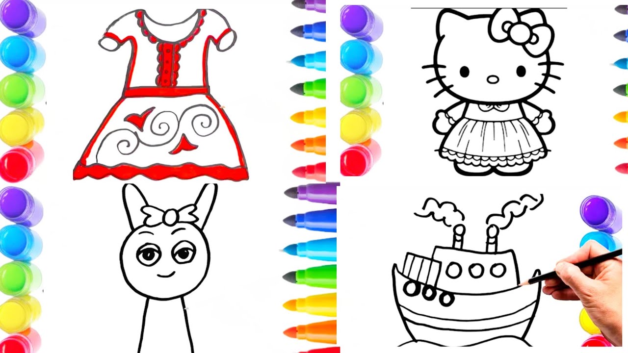 How To Draw A Rainbow Unicorn 🦄🌈✨ | Cute Animals Drawing | Step by Step Art tutorial