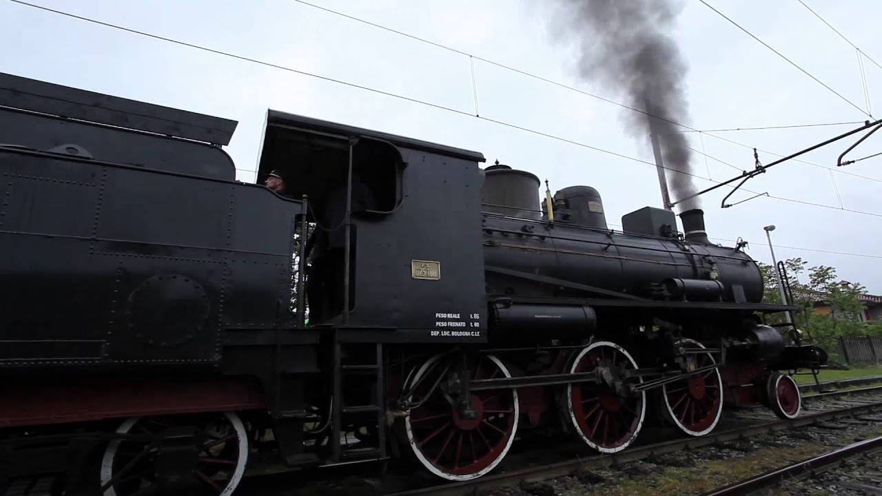 TRENO A VAPORE 625 100 HD VIDEO/STEAM TRAIN 625 100