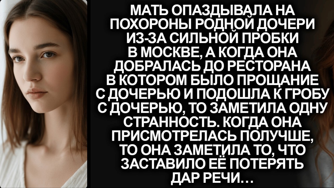 Мать опаздывала на поминки своей дочери, но когда она присмотрелась к гробу, то потеряла дар речи…