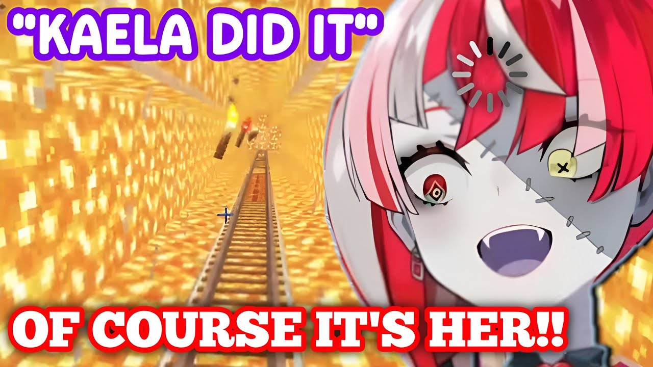 Ollie is Shocked because of this Lava Railroads and Immediately knows it's Kaela【Hololive】