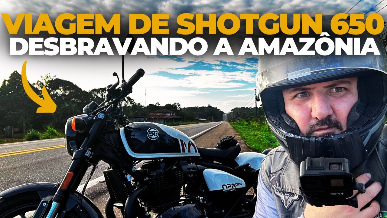 Primeira VIAGEM de SHOT GUN 650, COLOQUEI ELA NA ESTRADA