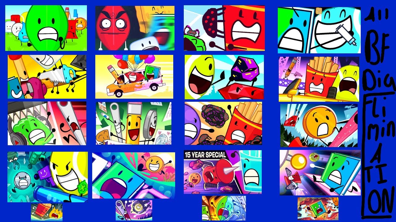 All Bfdia Elimination screens (BFDIA 23)
