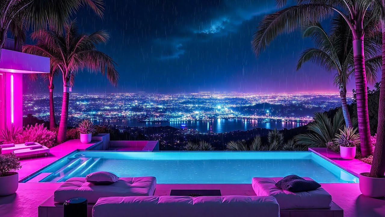 Chill City Night 🌃 Lofi Chill Beats for Relaxation / Stress Relief / Anxiety ☔ Lofi Rain Playlist
