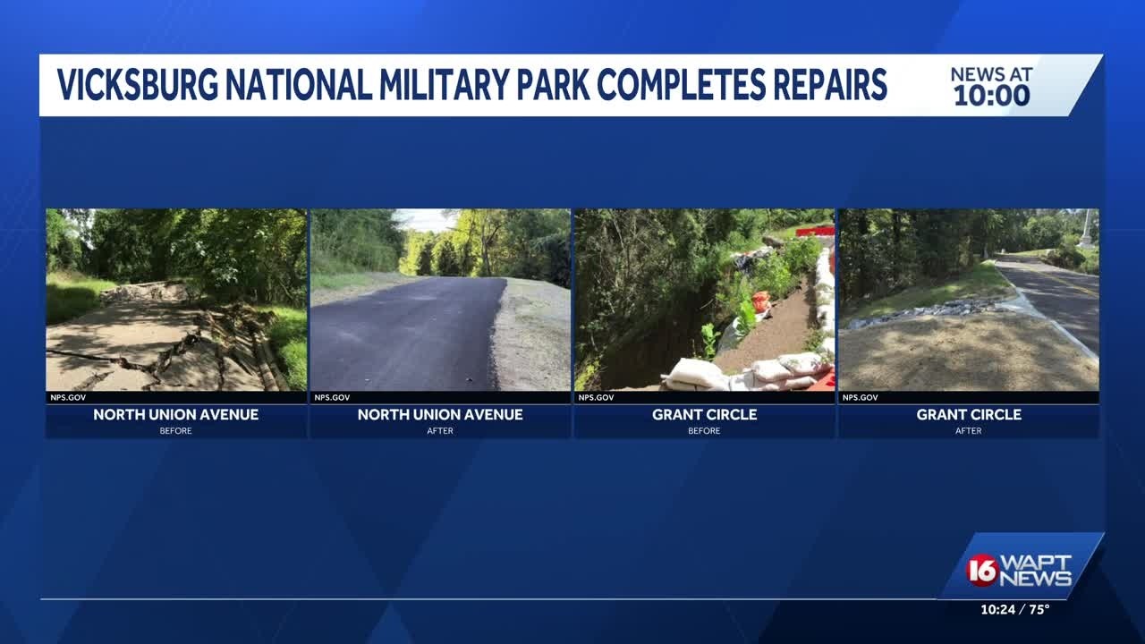 Military park completes repairs years in the making after 2020 flood event