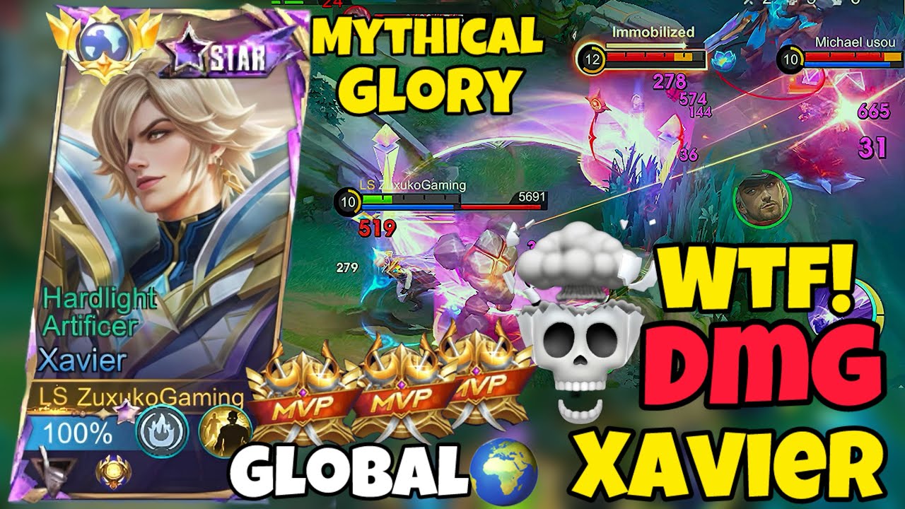 Xavier Is PURE DOMINATION 💥 | Mythic Glory Rank Match | Mythical Glory Lobby | ZuxukoGaming |