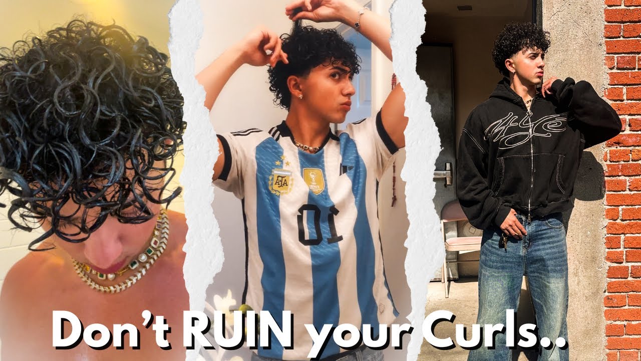 BEST Men's Morning Curly Hair Routine (Refreshing Curls CORRECTLY)
