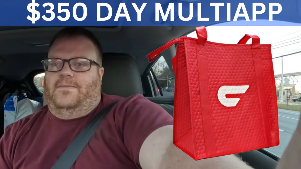 $350 Day | Drowning in Debt Food Delivery Full Time Doordash Walmart Spark UberEats Full Time