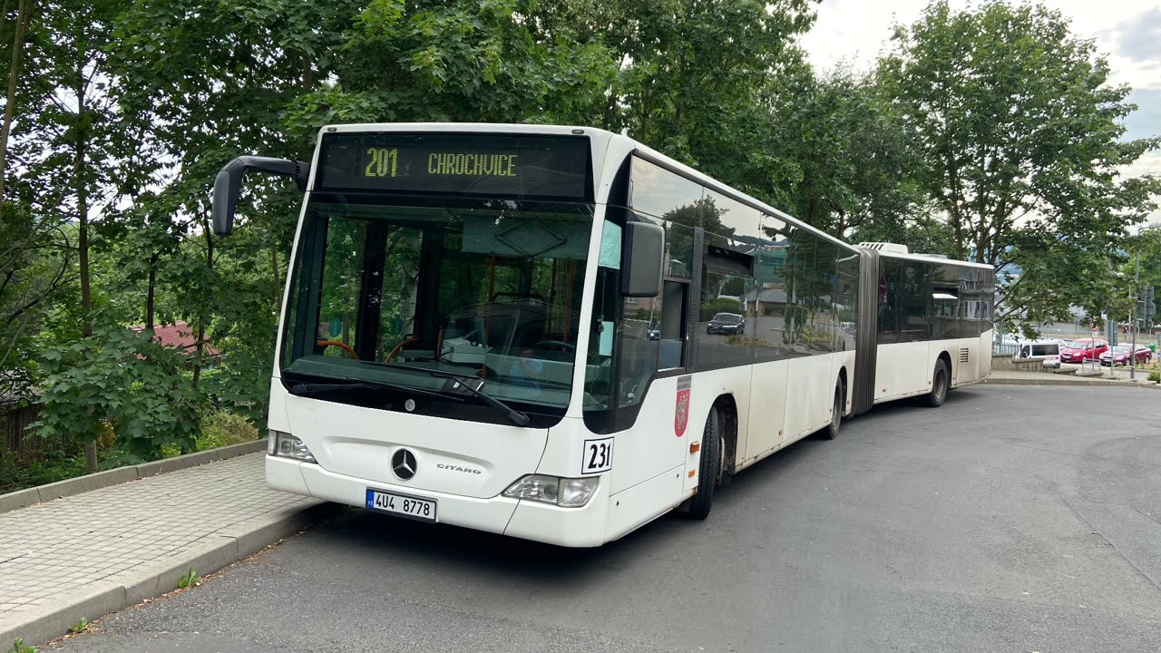Porucha převodovky Voith autobusu Mercedes-Benz Citaro G II #231 Dp Děčín [Audio]